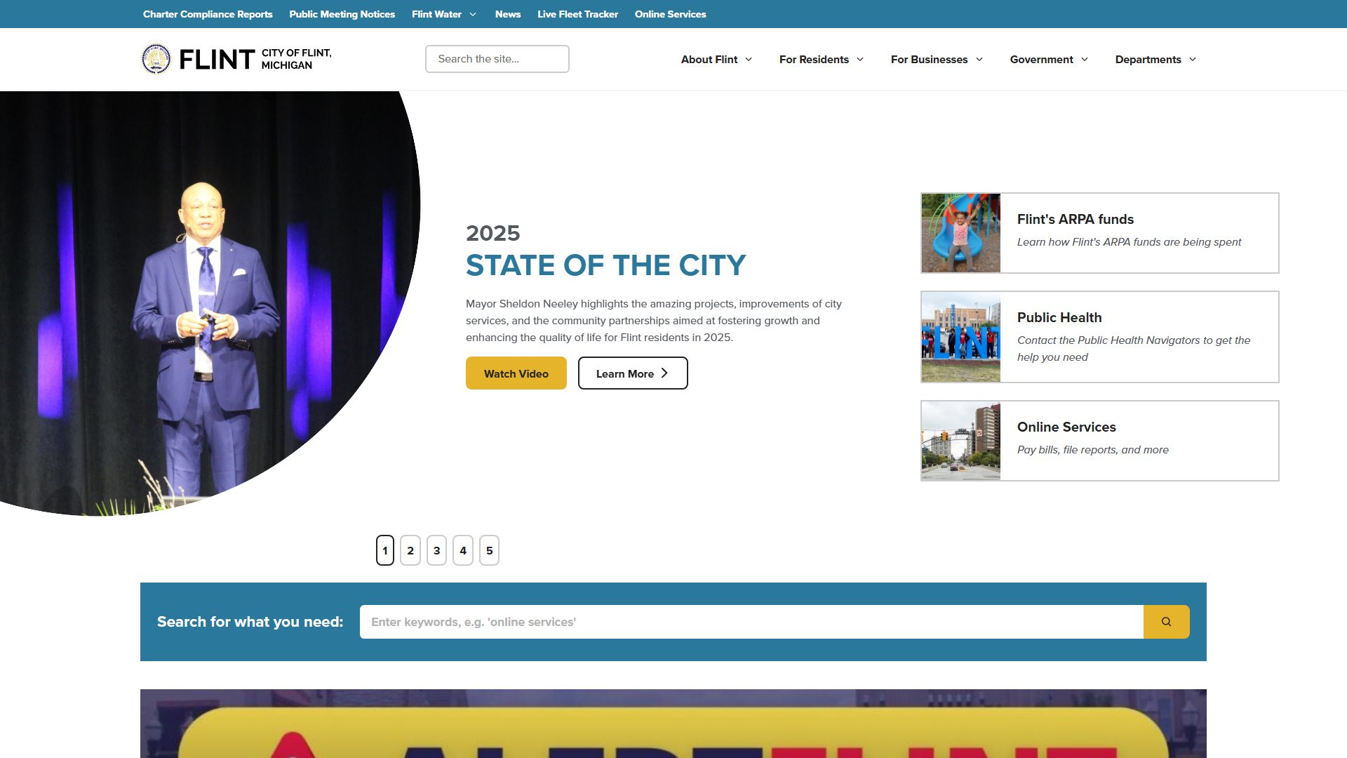 Flint Michigan probate court records and city information