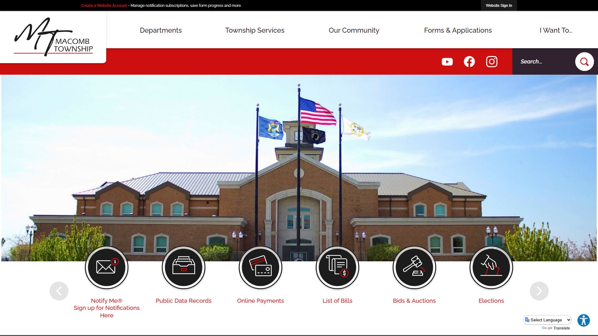 Macomb Township probate court records information