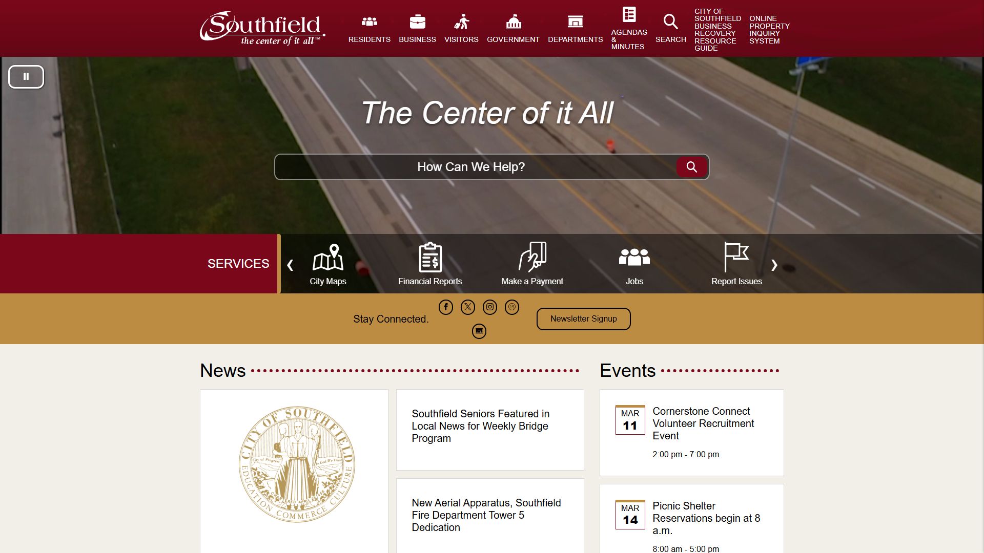 Southfield Michigan probate court records city information