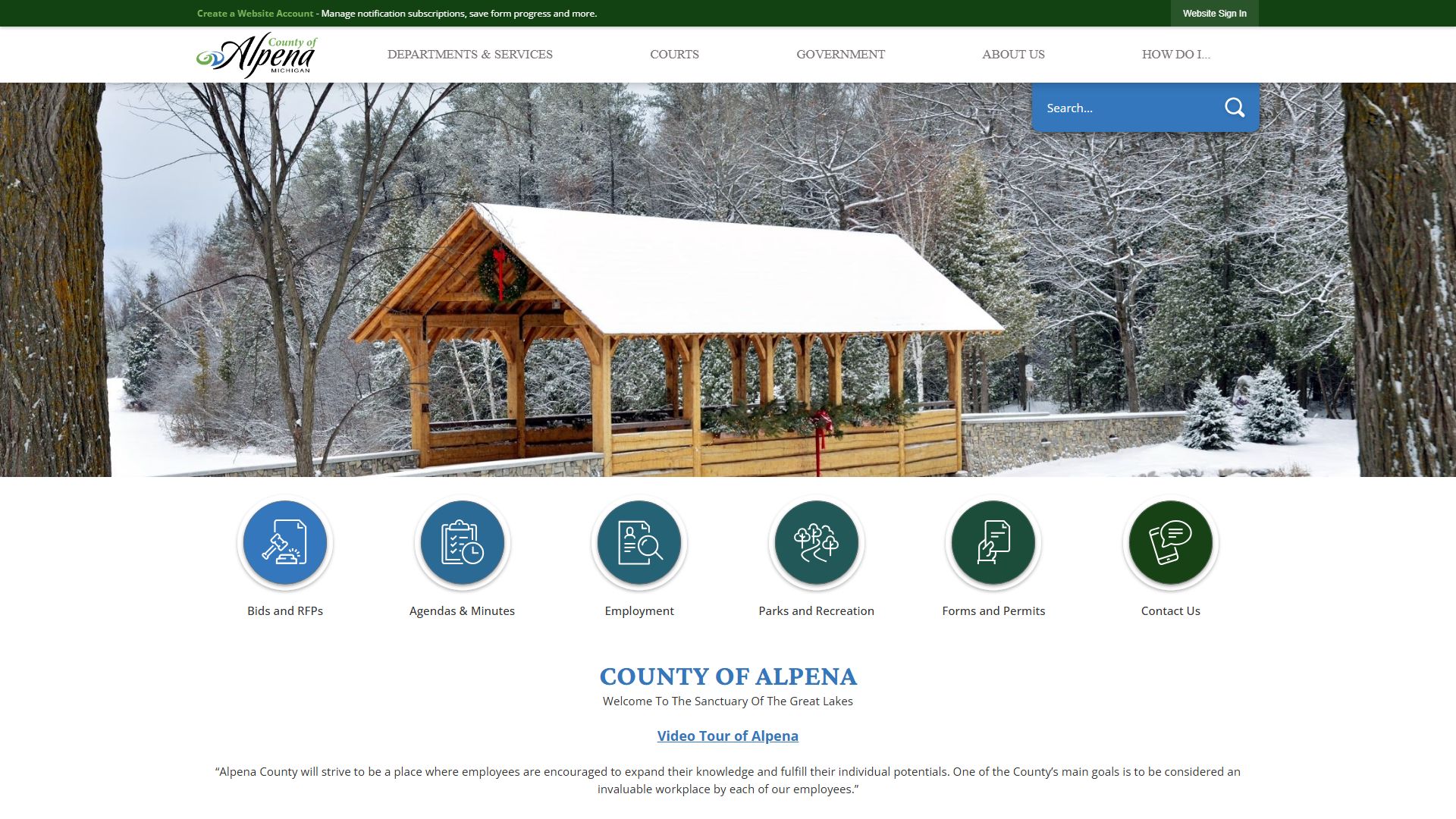 Alpena County probate court records and courthouse resources