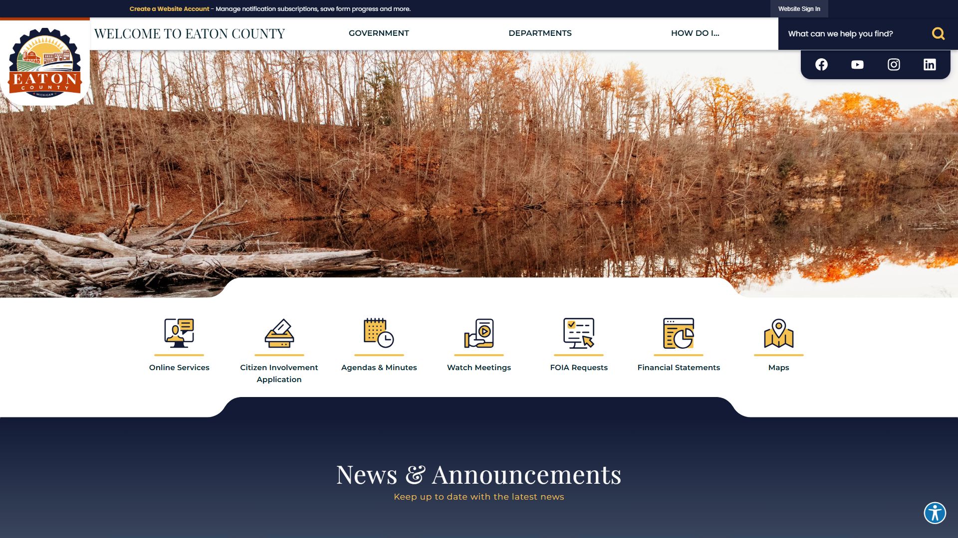 Eaton County website for probate court records