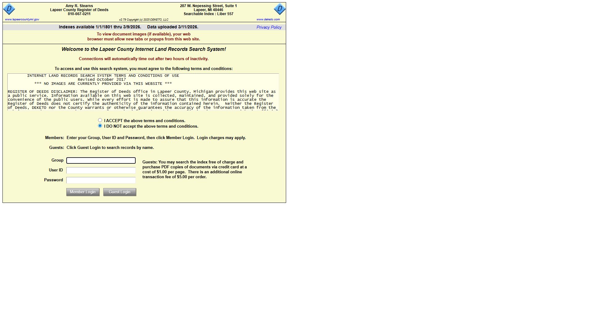 Lapeer County probate court records and county resources