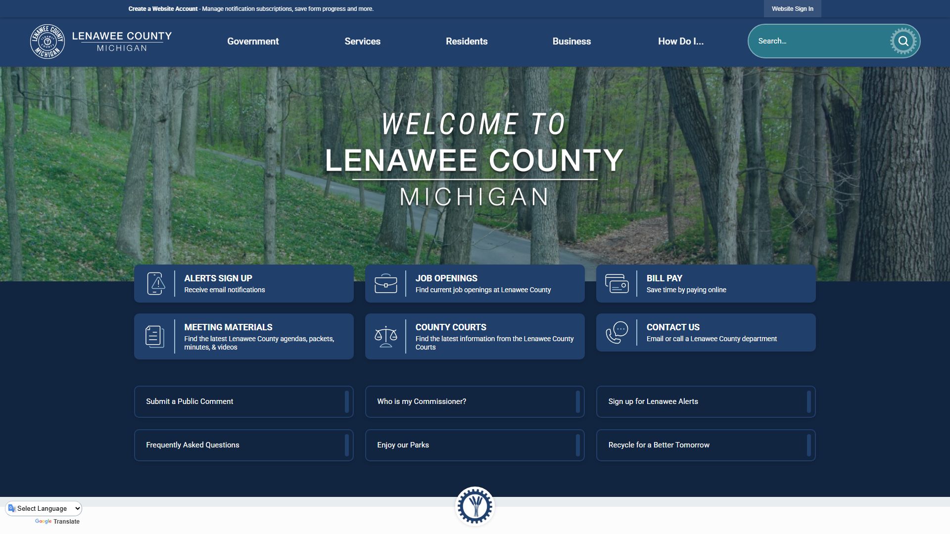 Lenawee County probate court records and county government resources