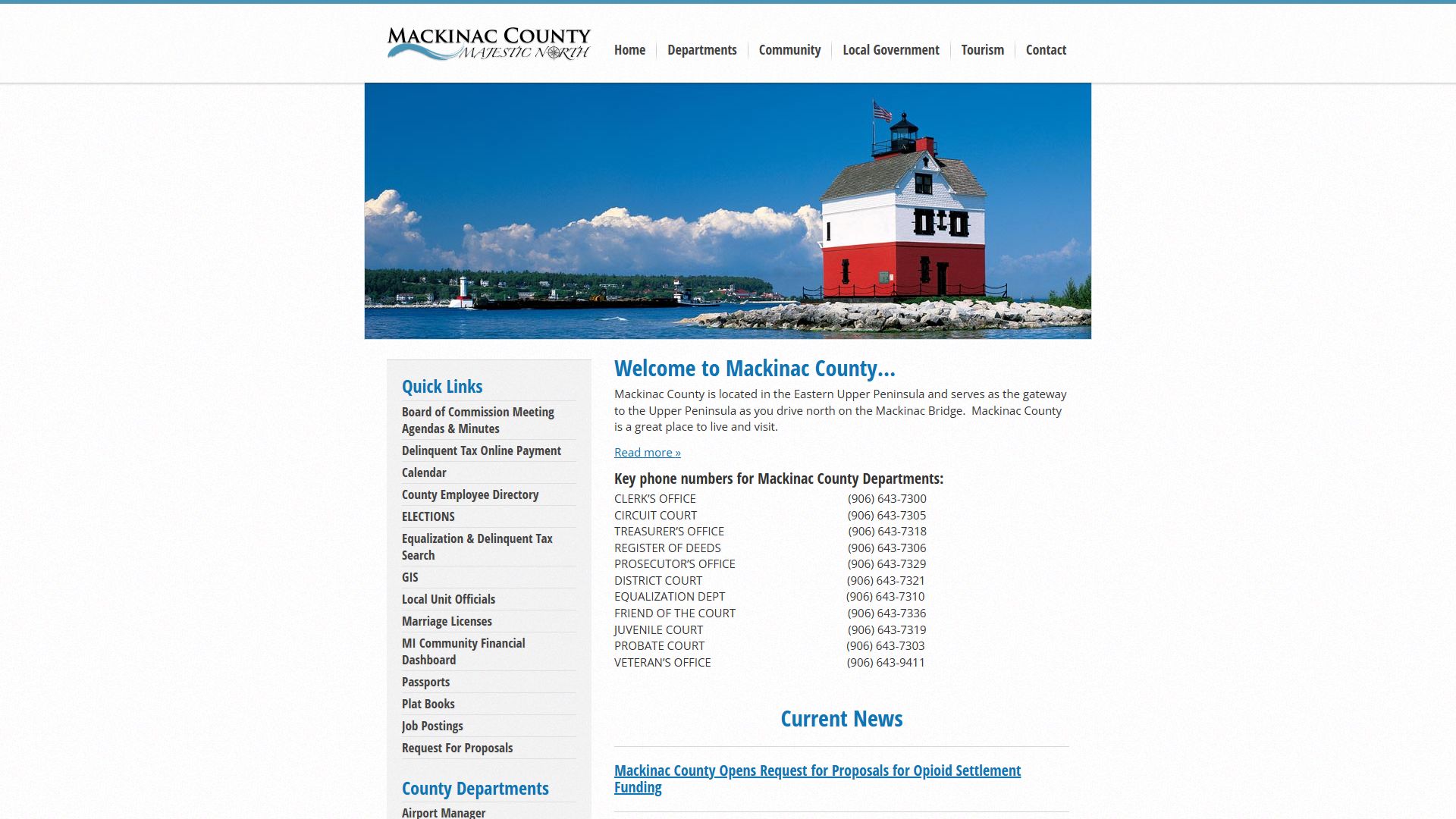 Mackinac County probate court records and county resources