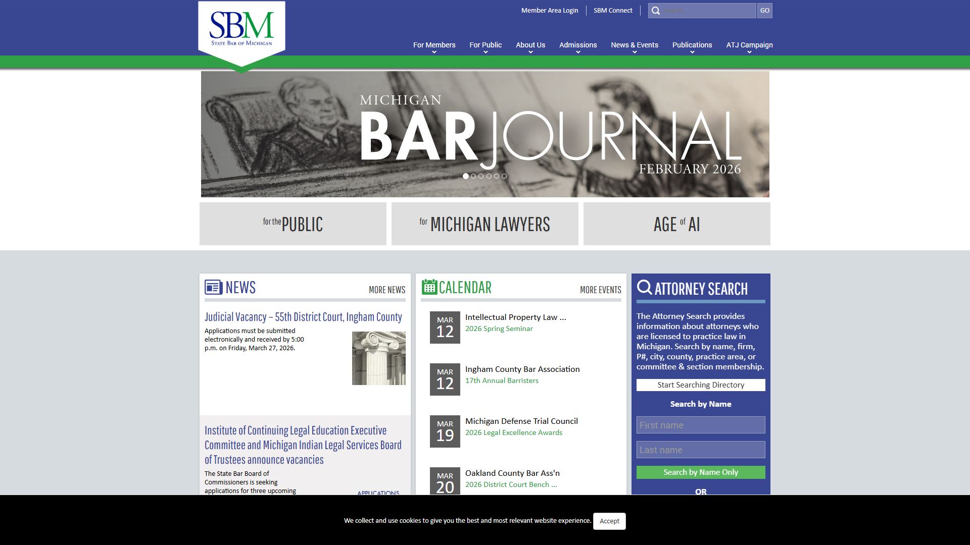 State Bar of Michigan website for probate court records legal help